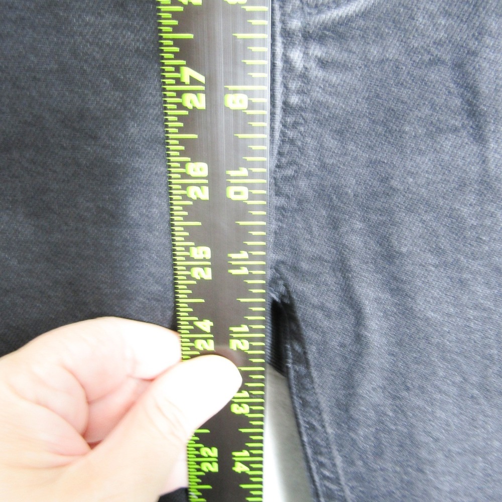 AGOLDE Riley Crop Jeans Black Wash Denim High Rise Button Fly Womens Size 29 - Picture 13 of 15